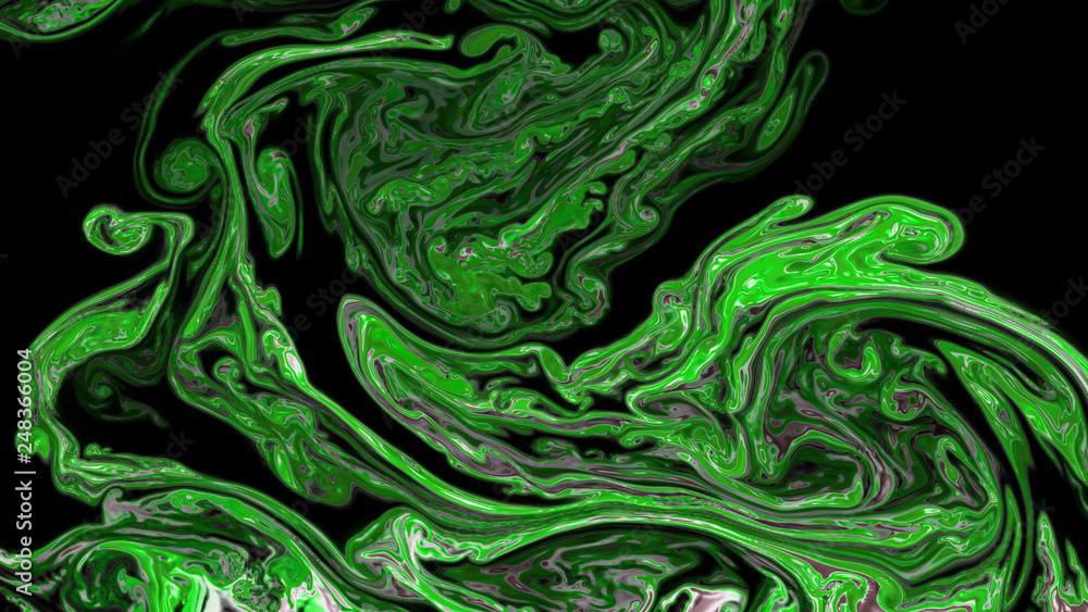 Fototapeta premium Fluid Art. Abstract colorful background, Mixing paints. Modern art.