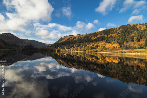 Lower Lake in Gleadlough in Fall