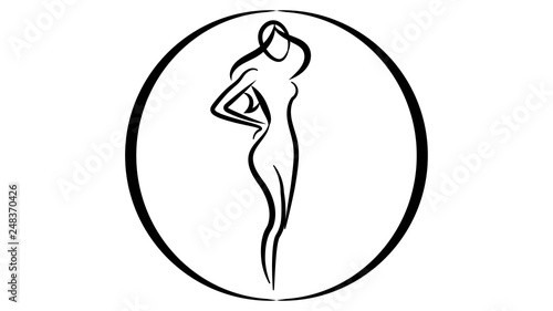 Beauty logo vector design. Beauty icon, woman icon