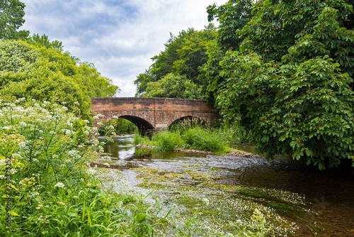 Bridge over the River Otter at Otterton, near Budleigh Salterton, East Devon, UK.