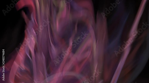 Abstract fractal forms morph and oscillate (Loop)