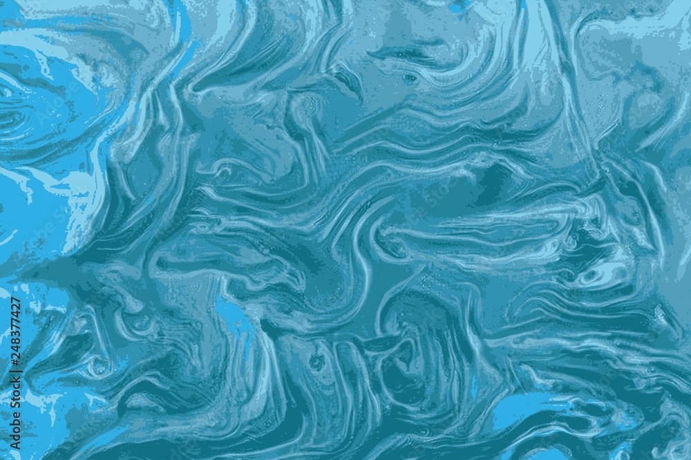Blue agate marble texture or ink patterns