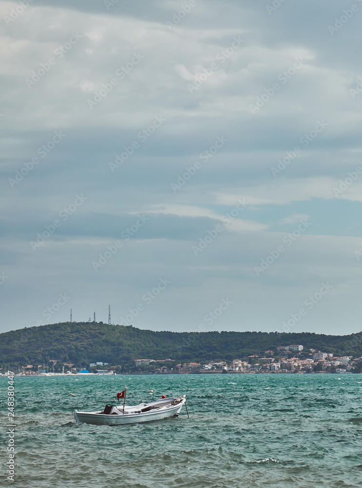 Obraz premium Views of Ayvalik town onCunda island at Aegean side of Turkey