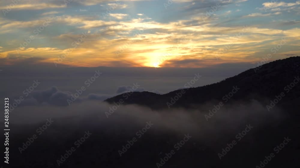 4K Israel Landscape - Mountains, Golan Heights - Sunrise and Fog Over Golan Heights, Time Lapse 4K Israel Landscape - Mountains, Golan Heights - Sunrise and Fog Over Golan Heights, Time Lapse