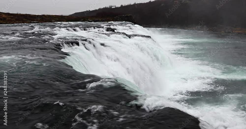 Vatnsleysufoss in Iceland. Also known as Faxi Waterfall, Vatnsleysufoss in Iceland. Also known as Faxi Waterfall,