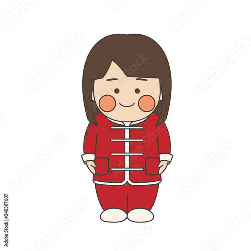 女性キャラクターカンフー