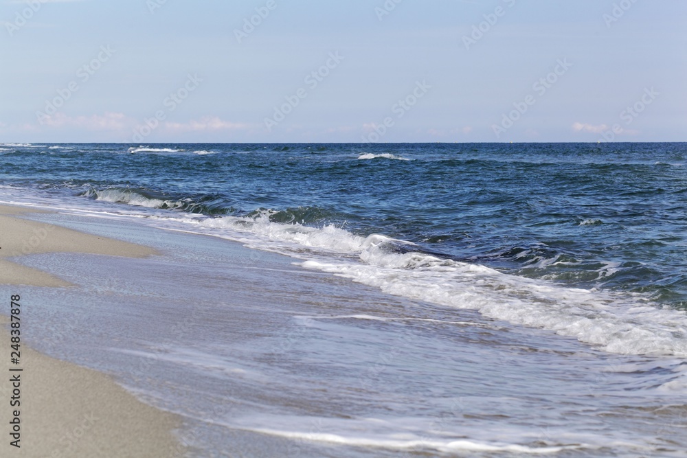 Beach on the Mediterranean Sea in East Corsica. Beach on the Mediterranean Sea in East Corsica.