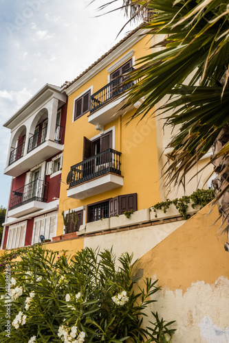 Chill Colorful Houses with Palm Trees