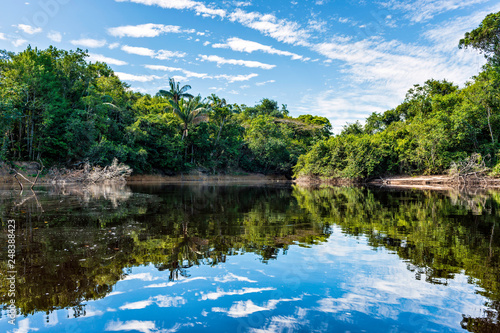 Corocoro River & Amazonian Landscape deep in the rainforests of Yutaje, Venezuela © Douglas