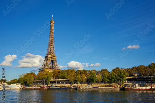 Eiffel Tower Taken From A Boat At Seine River © Philippe