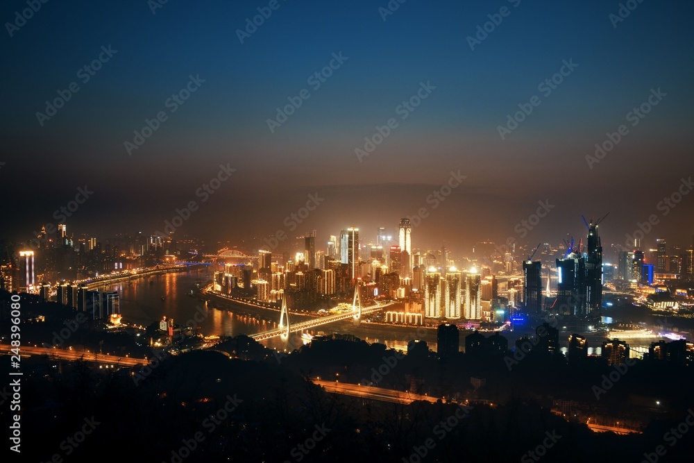 Chongqing Urban buildings night