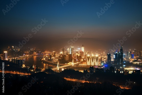 Chongqing Urban buildings night