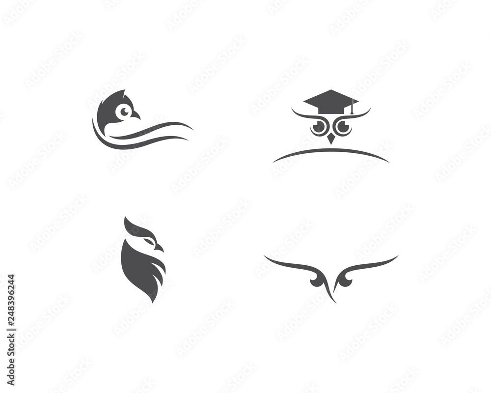 Owl logo vector Owl logo vector