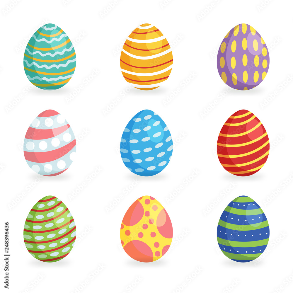 Easter eggs for Easter holidays design isoleted in white background Easter eggs for Easter holidays design isoleted in white background