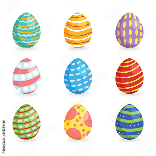 Easter eggs for Easter holidays design isoleted in white background