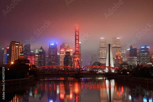 Shanghai city night