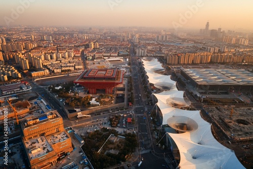 Photography Shanghai Expo Park aerial view