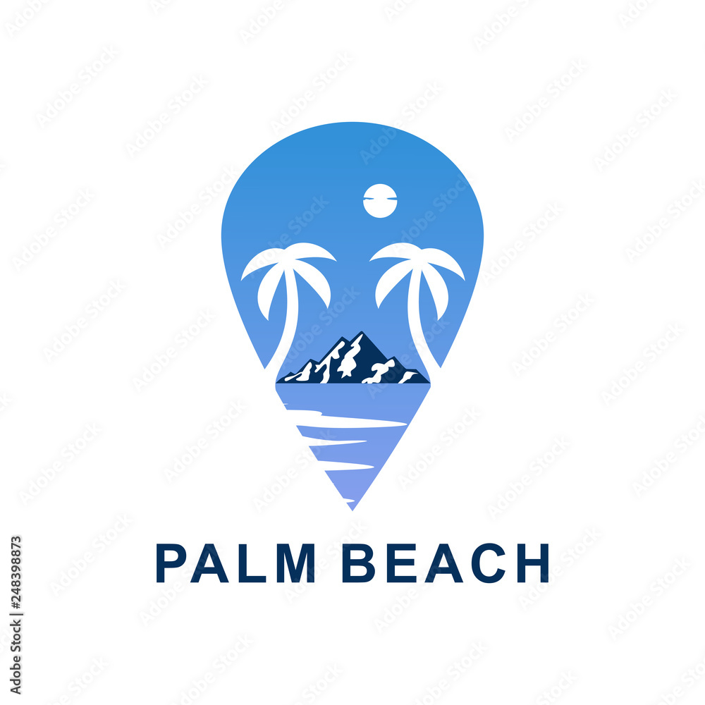 palm beach logo vector palm beach logo vector