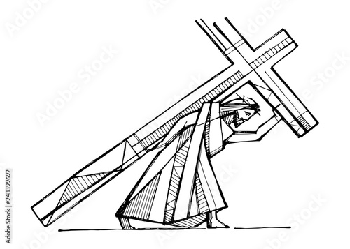 Jesus Christ carrying the Cross