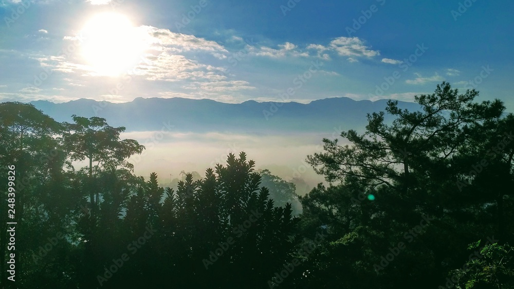 Watching the sunrise over the East Rift Valley in Hualien, Taiwan.  