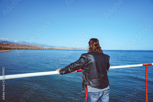guy standing on the pier