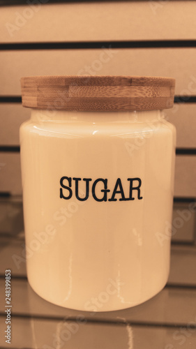 ceramic sugar container