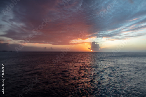 sunset over the sea © technikiel