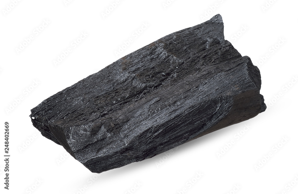 Charcoal isolated on white with clipping path Charcoal isolated on white with clipping path