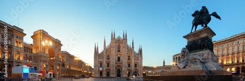 Milan Cathedral Square panorama