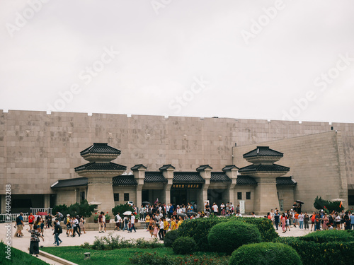 Photography SHAANXI,CHINA 10 july 2018 - landscape of Terracotta army masoleum,located in Xi