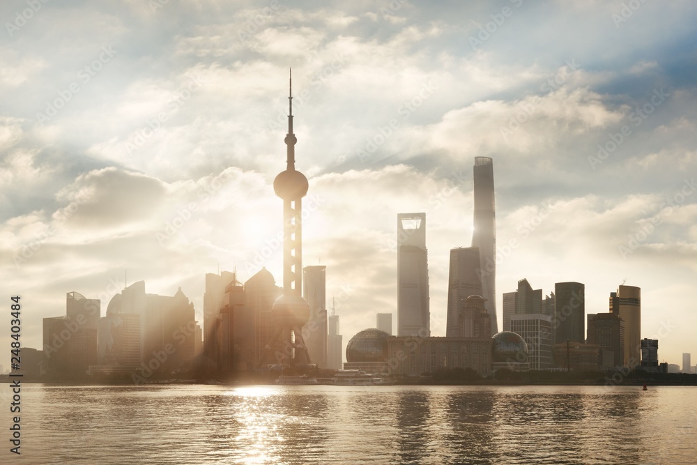Shanghai skyline panorama