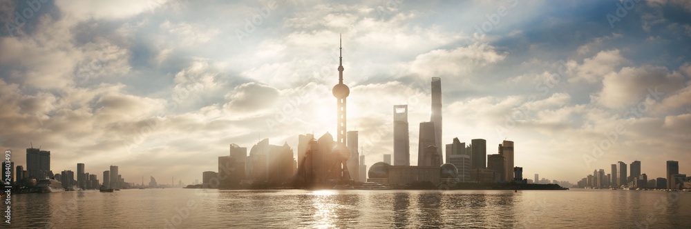 Shanghai skyline panorama Shanghai skyline panorama