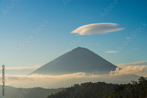 Big mountain and amazing cloud,Bali,Indonesia. photo