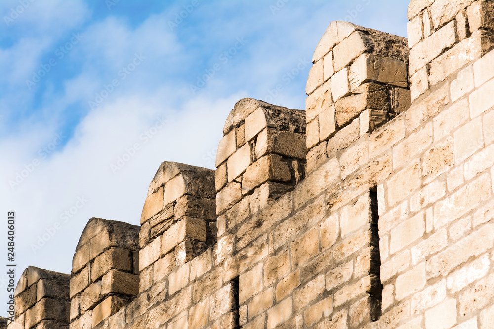 The walls of the old fortress The walls of the old fortress