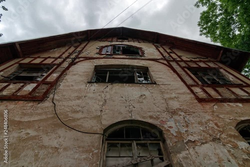 Manor of Walewski, Goscha.. Ukraine, Rivne region, Aerial drone view photo