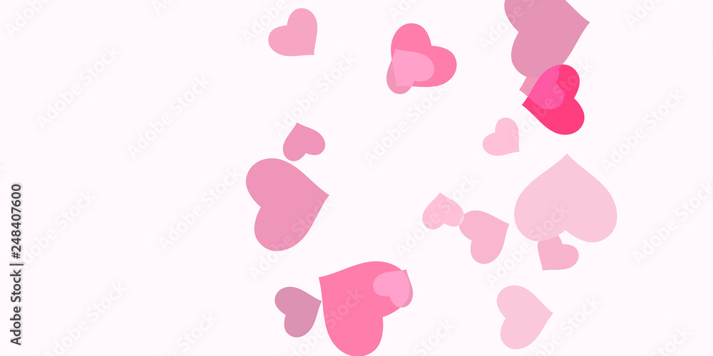Pink heart confetti Pink heart confetti