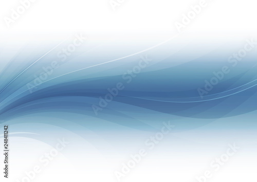 Abstract shapes blue background
