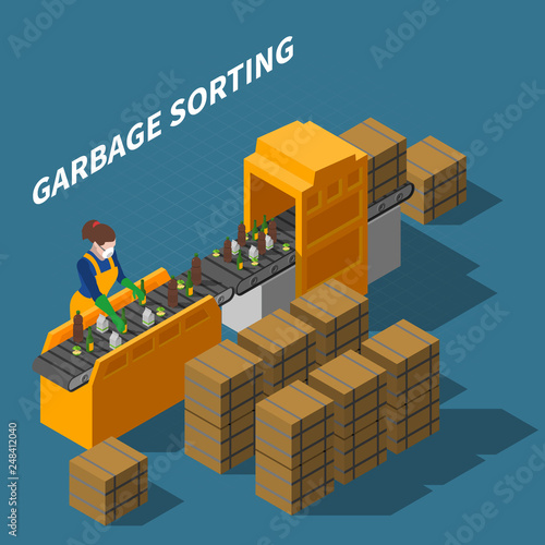 Garbage Sorting Conveyor Composition