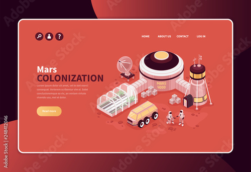 Colonizing Mars Website Banner