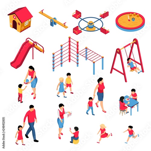 Kindergarten Isometric Set