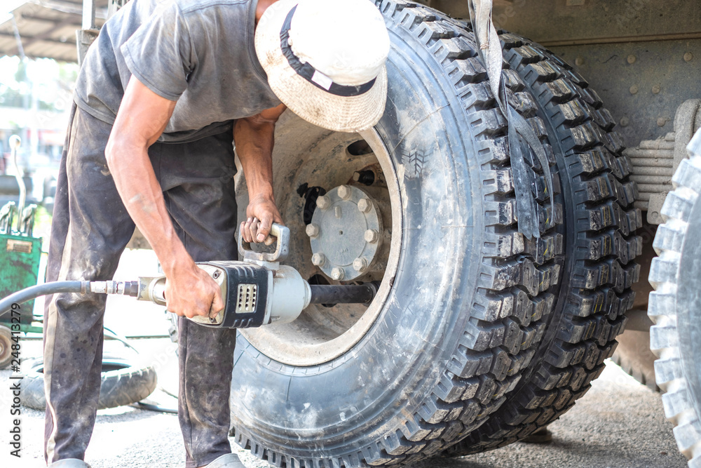 Tire drill outlet