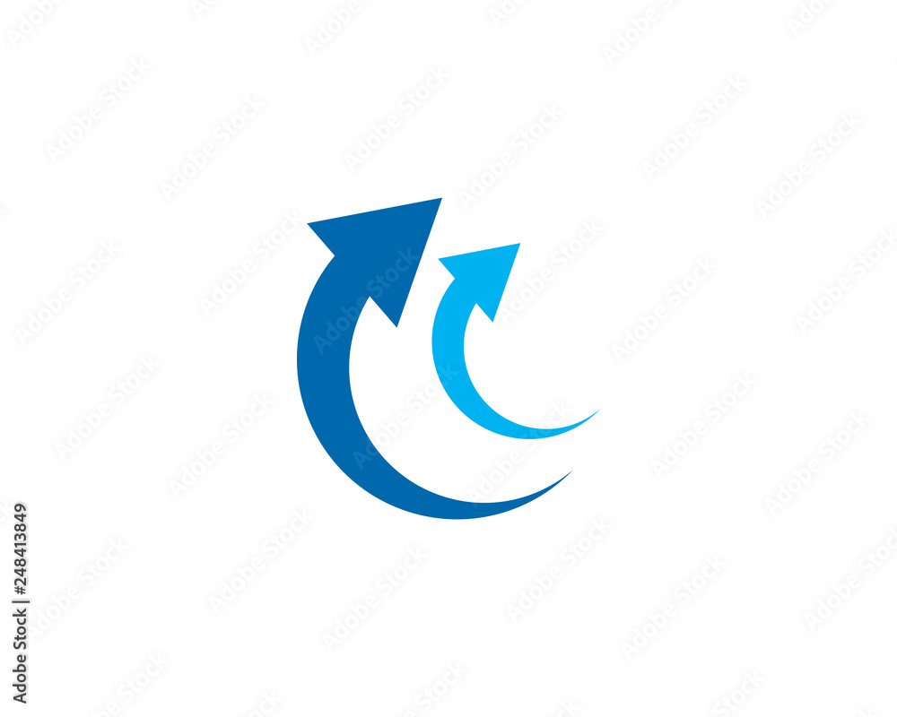 Arrows logo template vector icon illustration Arrows logo template vector icon illustration