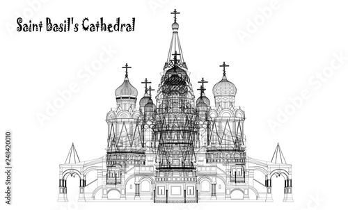 basils cathedral in moscow russia