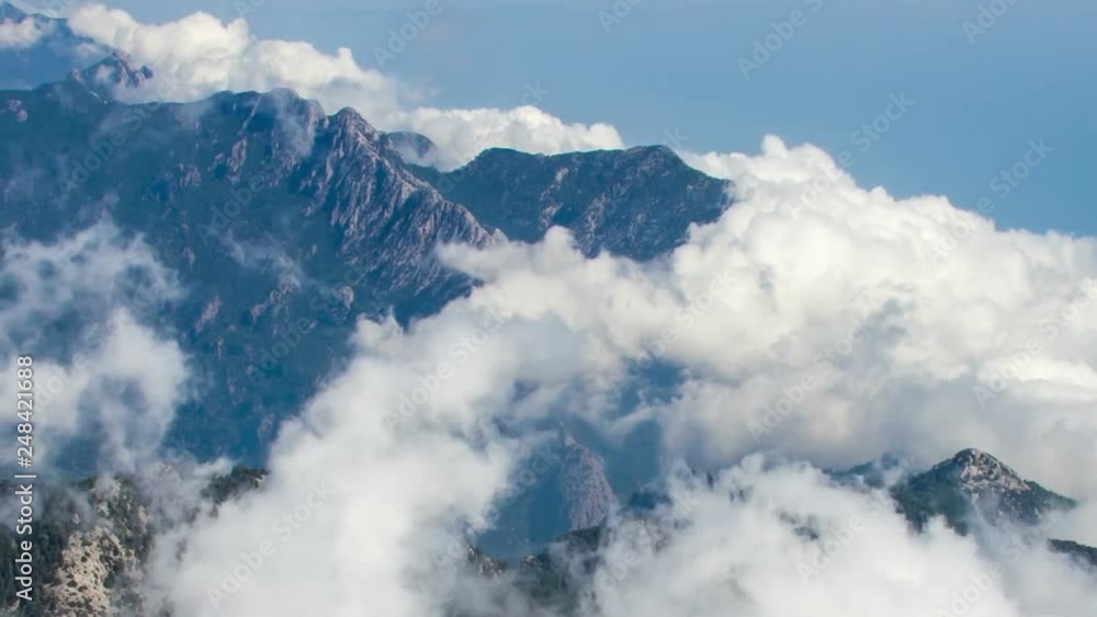 Mountain Ridge and Clouds Timelapse Mountain Ridge and Clouds Timelapse