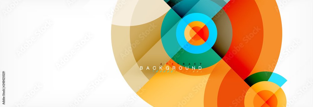 Round circles and triangles abstract background Round circles and triangles abstract background
