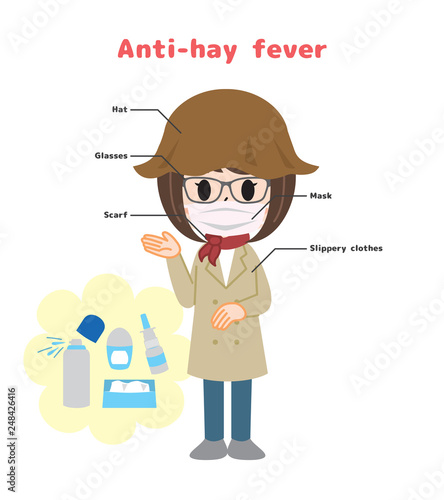 Anti-hay fever and preventive goods English