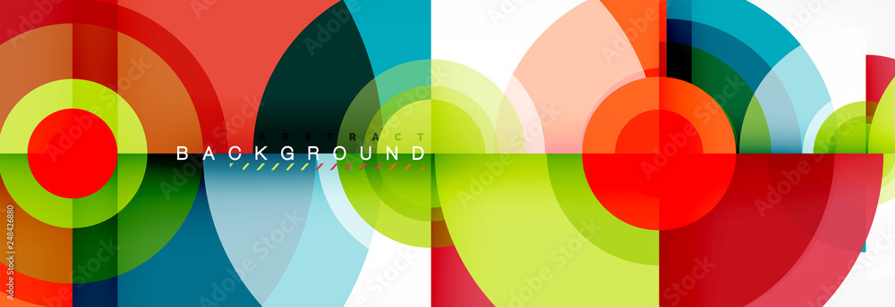 Modern circle background