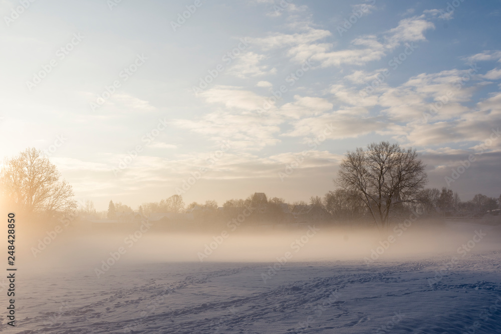 Moosburg im Winter