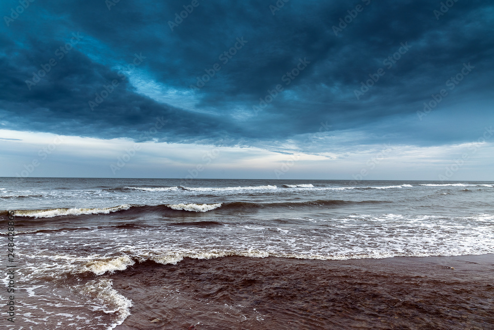 Gray Baltic sea, coast of Latvia. Gray Baltic sea, coast of Latvia.