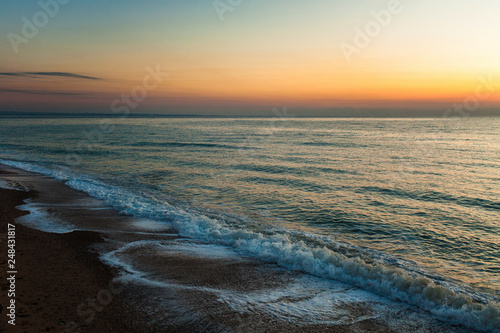 Beautiful sea view during sunset